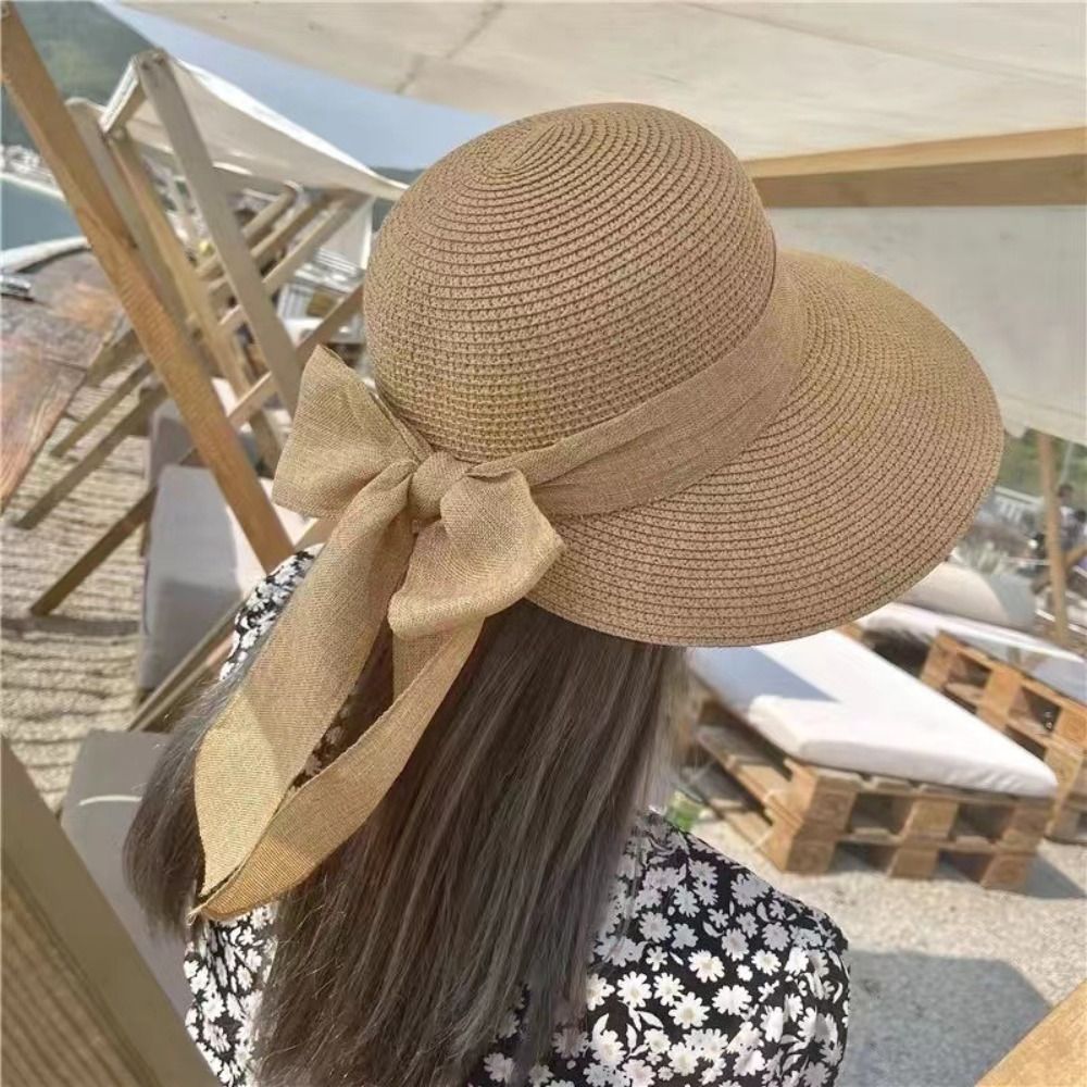 Bowknot Sun Hat Summer Breatha - огляд і ціна Bucket Hat Straw
