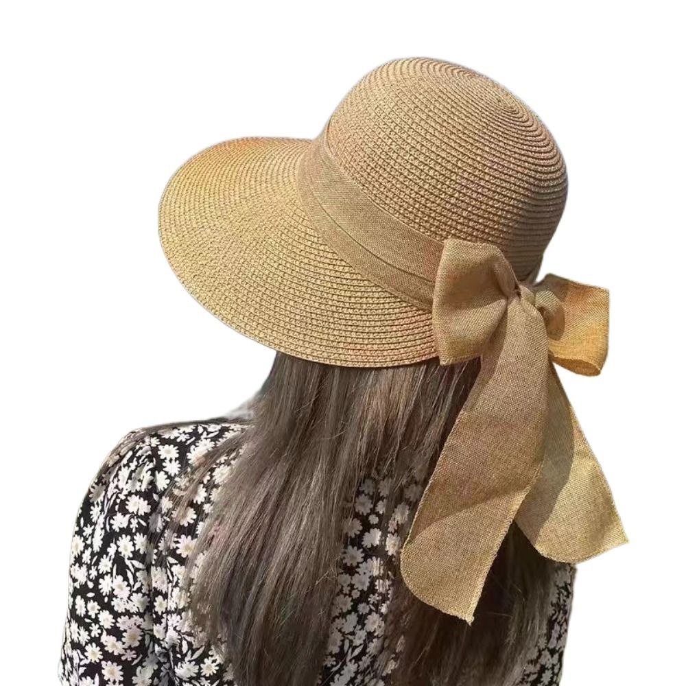 Bowknot Sun Hat Summer Breatha - огляд і ціна Bucket Hat Straw