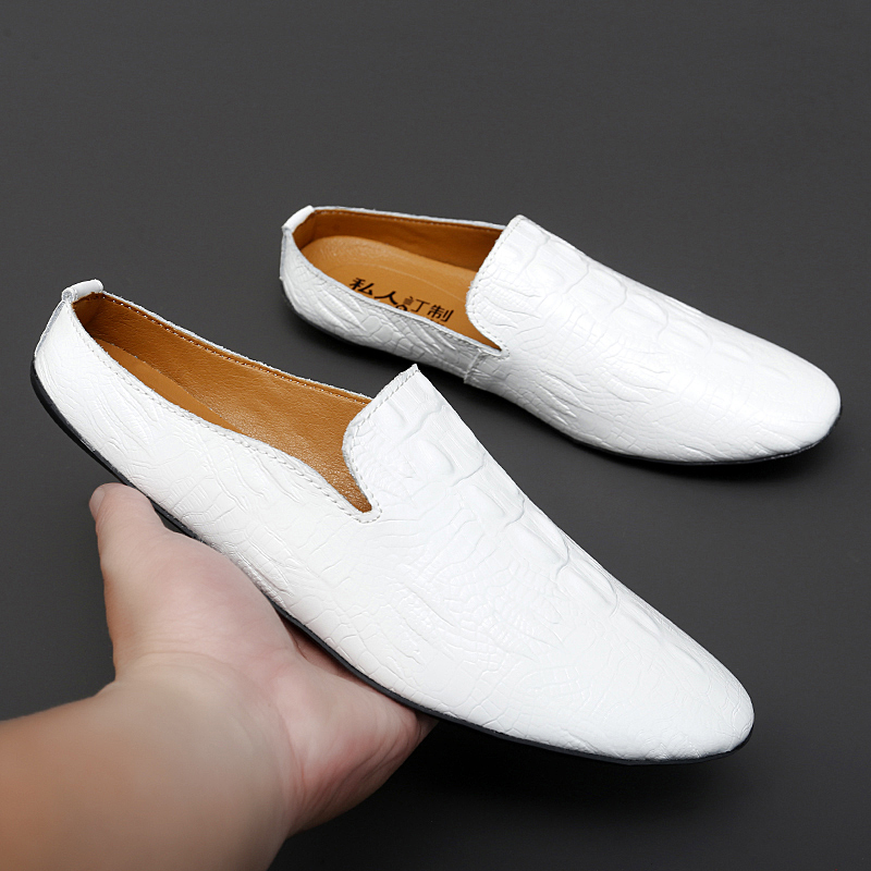 Fashion Crocodile Pattern Men  - огляд і ціна Flip Flop Leather Men