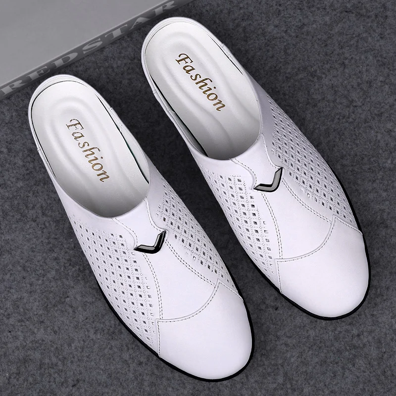 2025 Adult Summer Half Drag Pe - огляд і ціна Flip Flop Leather Men
