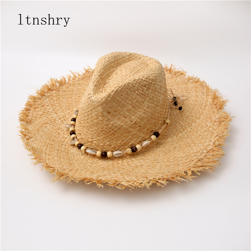 Summer Solid Color Handmade Ri - огляд і ціна Bucket Hat Straw