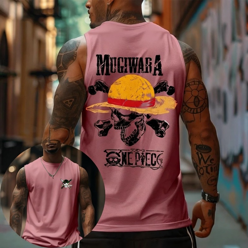 One Piece Mugiwara Straw Hat S - огляд і ціна Tank Top Muscle