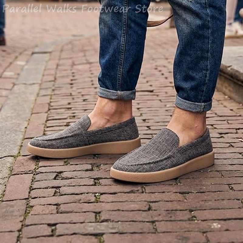 Men's Canvas Slip On Loafers B - огляд і ціна Espadrille Slip On