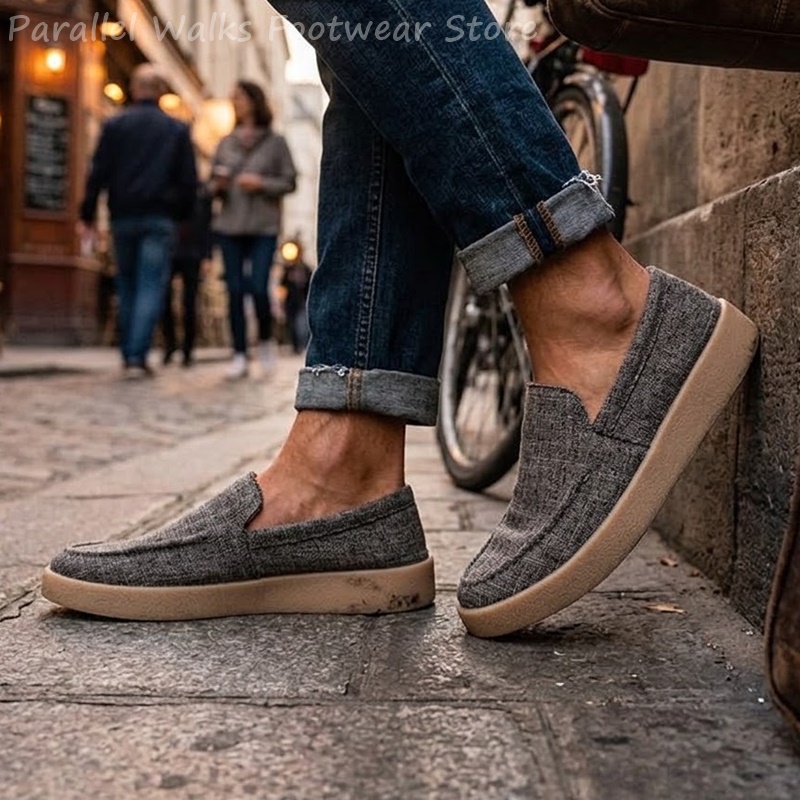 Men's Canvas Slip On Loafers B - огляд і ціна Espadrille Slip On