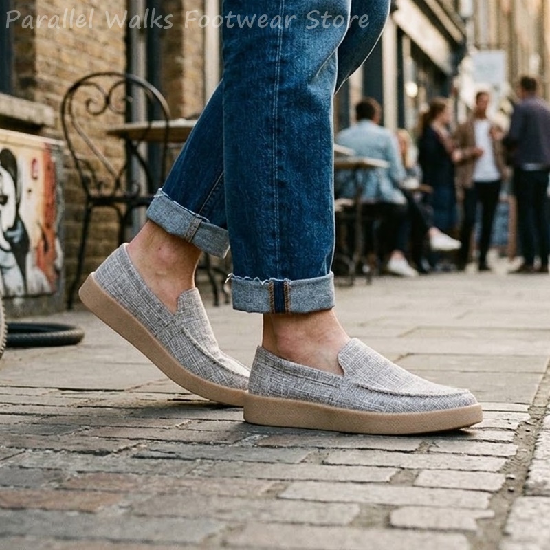 Men's Canvas Slip On Loafers B - огляд і ціна Espadrille Slip On
